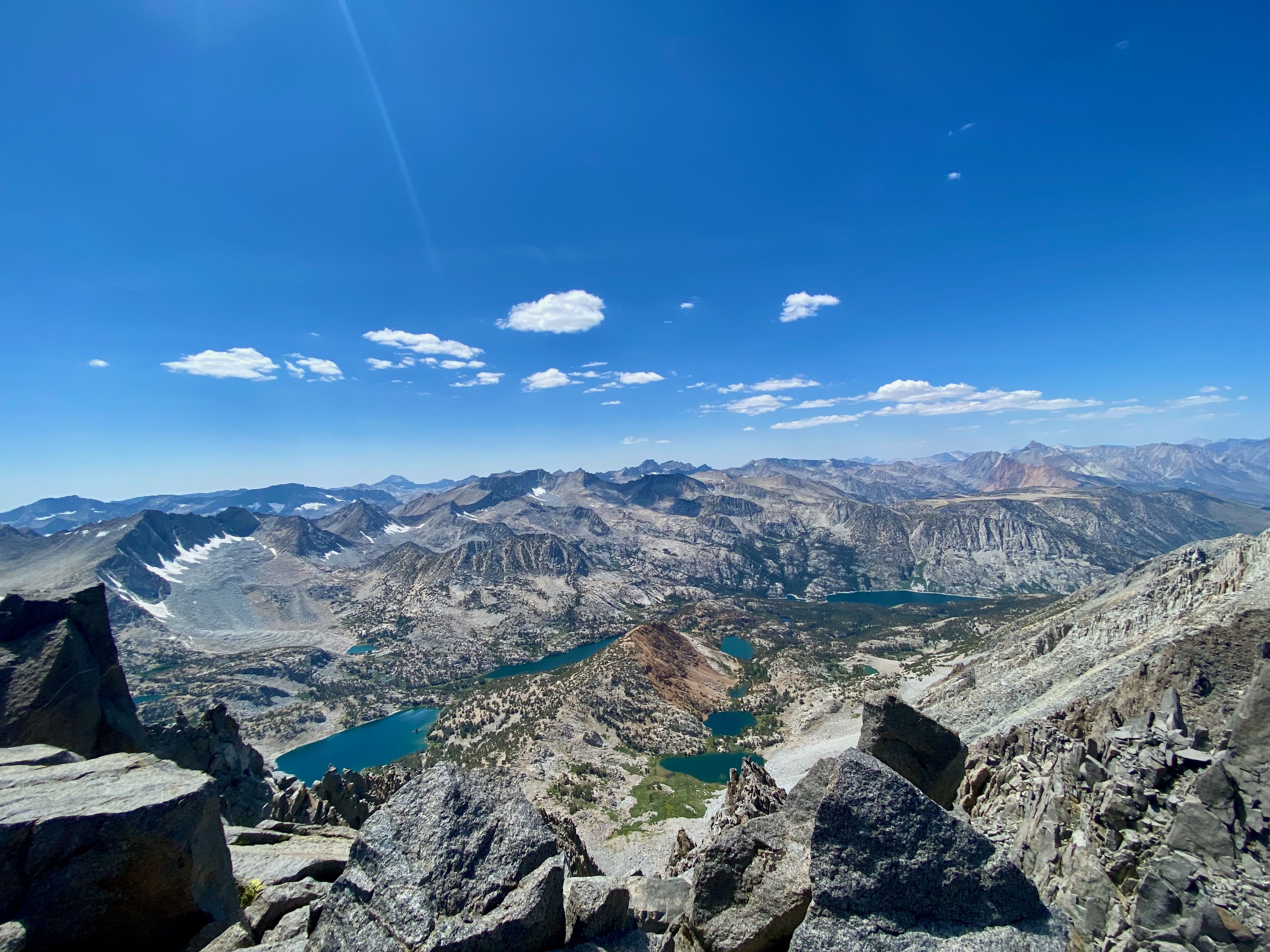 Wide view of chocolate lakes basin