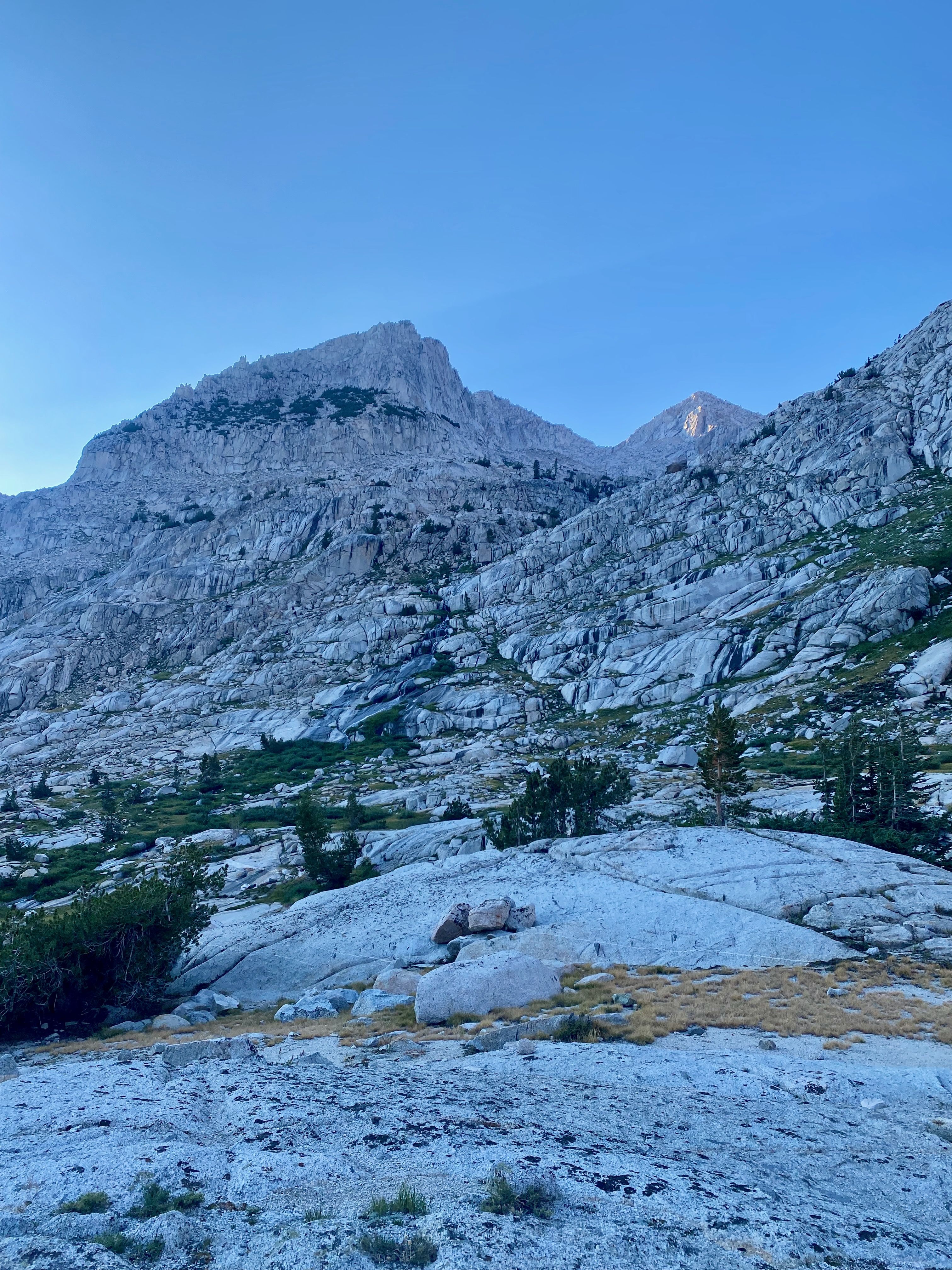 Sierra granite at sunset